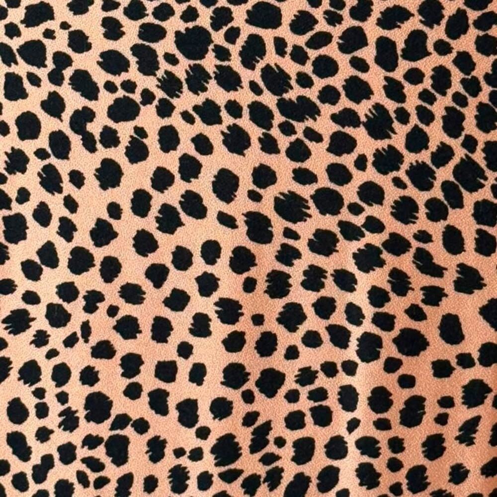 Jenni Kayne Leopard Print Neutral Animal Cheetah Viscose Maxi Slip Dress XS - Picture 8 of 10